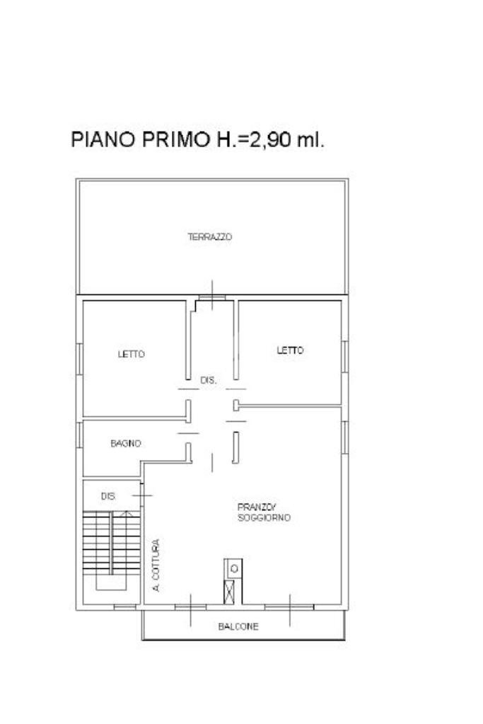 Casa semi indipendente Via I. Aguzzoli, Carpi - planimetria 1