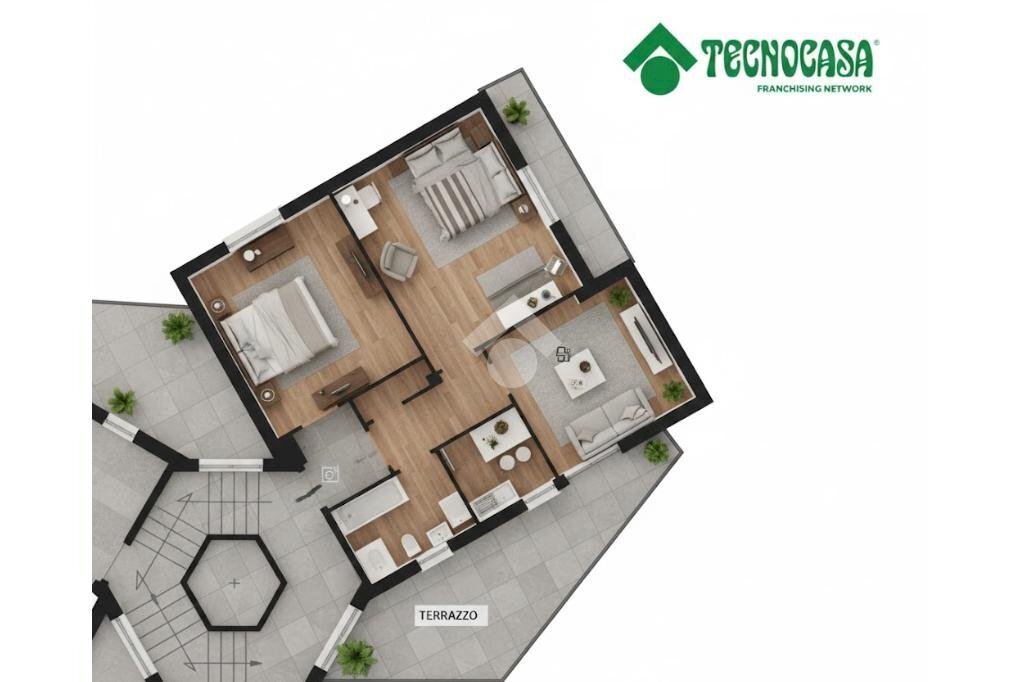 Trilocale Via asiago, Gassino Torinese - planimetria 1