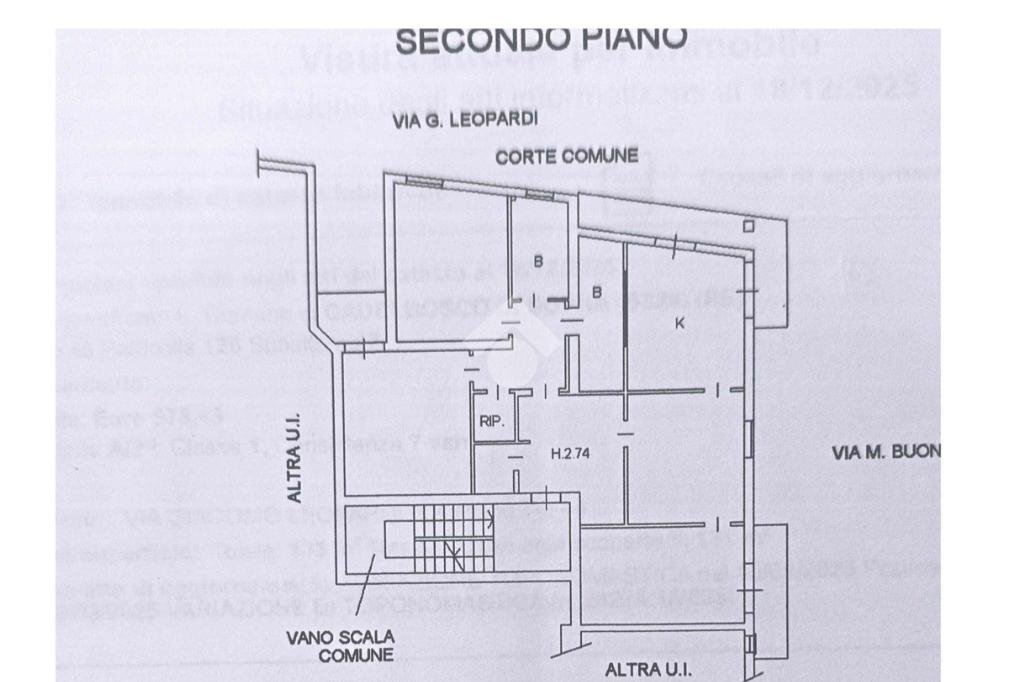 Quadrilocale Via giacomo leopardi, Cadelbosco di Sopra - planimetria 1