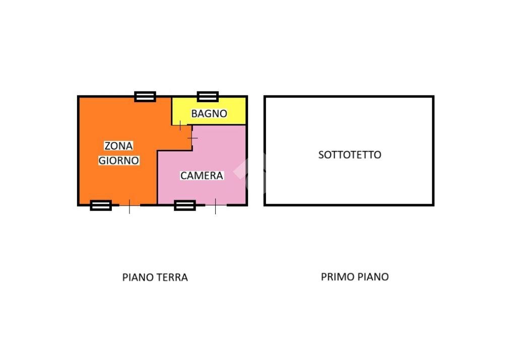 Independent house Via Massimo D'Azeglio, Borgo d'Ale - floor plans 1