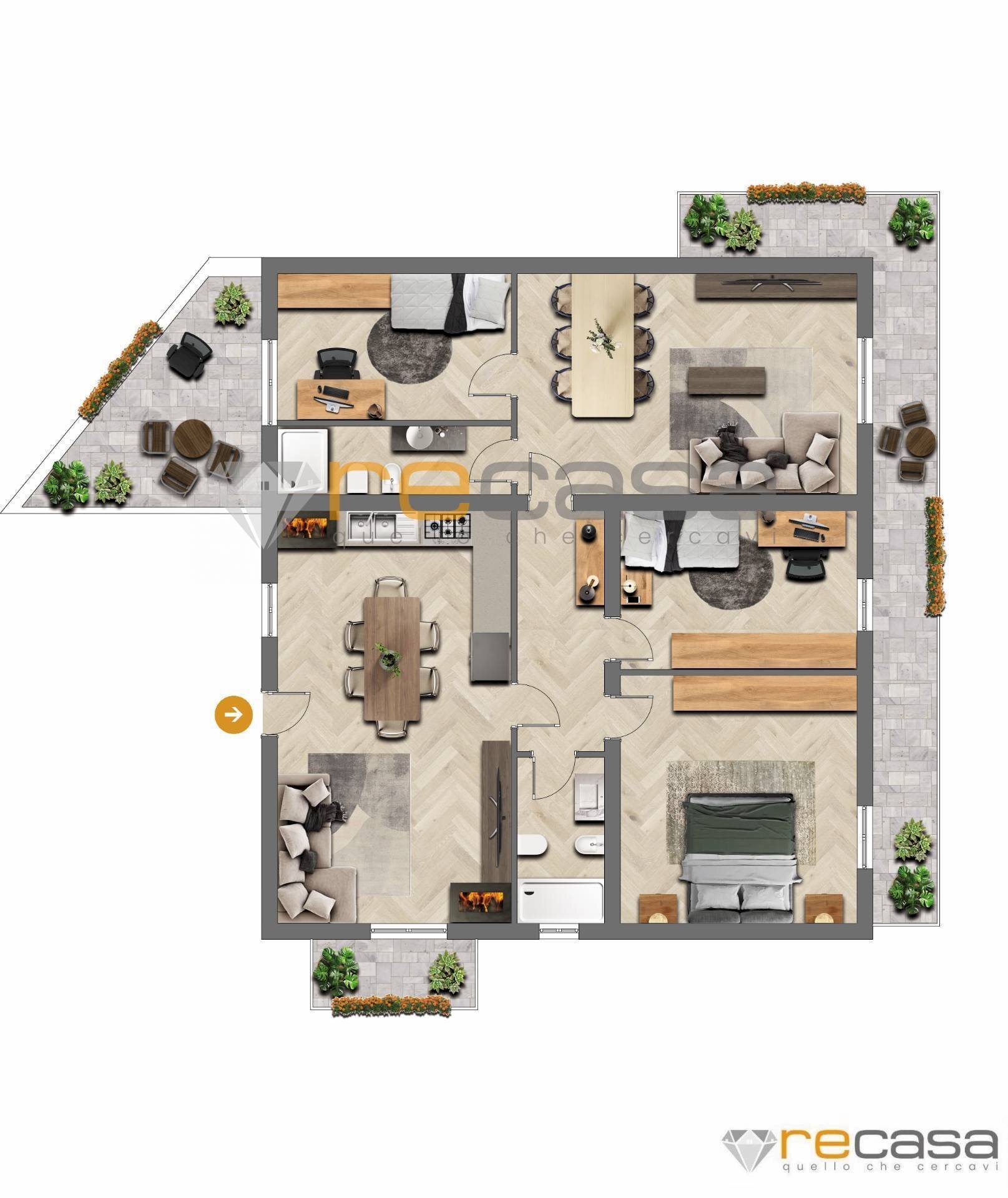 Foto 17 - Appartamento Umberto Maddalena
 
13, Montecorvino Pugliano - planimetria 1