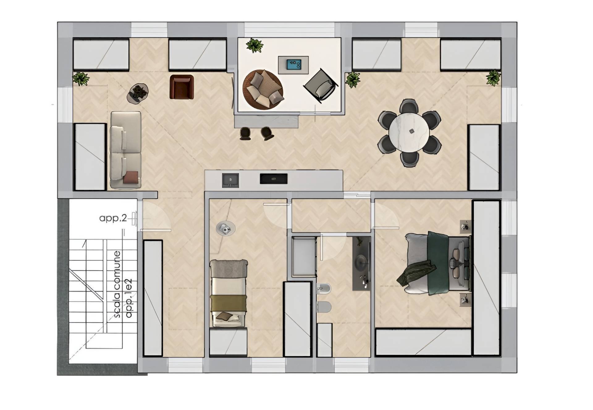 Foto 8 - Quadrilocale Via IV Novembre
 
snc, Porto San Giorgio - planimetria 1