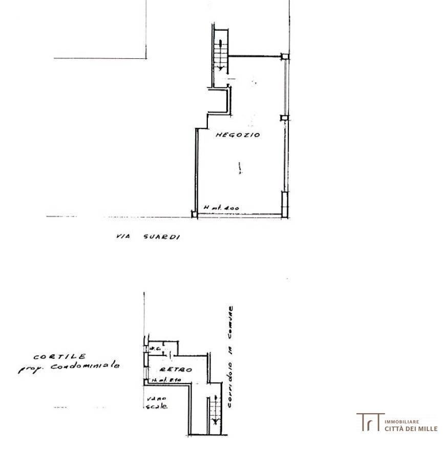 Foto 7 - Shop Via Gianforte Suardi, Bergamo - floor plans 1