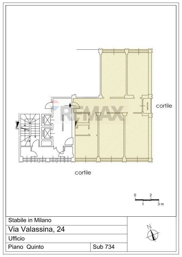 Pianta 2D - Ufficio Via Valassina
 
24, Milano - planimetria 1
