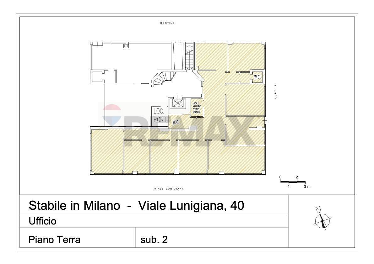 Pianta 2D - Ufficio Viale Lunigiana
 
40, Milano - planimetria 1