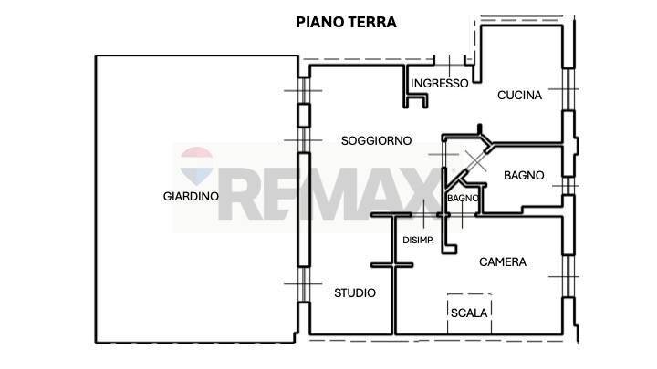 Pianta 2D - Trilocale via Trento
 
4, Peschiera Borromeo - planimetria 1