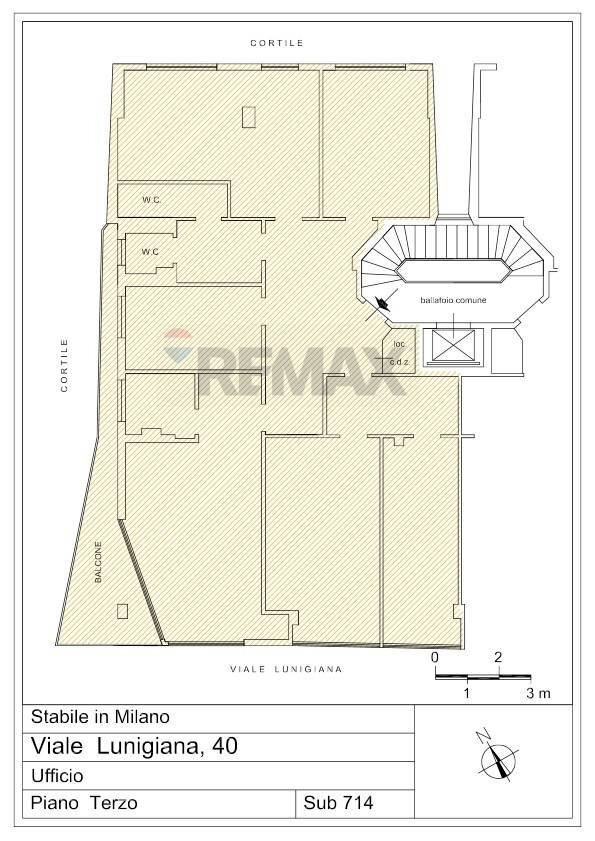 Pianta 2D - Ufficio Viale Lunigiana
 
40, Milano - planimetria 1