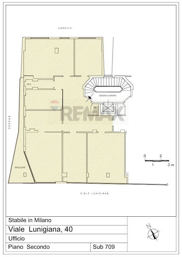 Pianta 2D - Ufficio Viale Lunigiana
 
40, Milano - planimetria 1