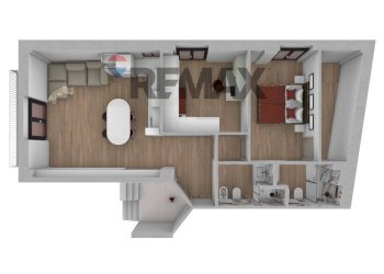 Pianta 3D - Three-room apartment Via Umberto I
 
125, Ischitella - photo 5