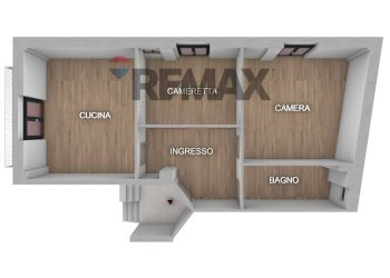 Pianta 3D - Three-room apartment Via Umberto I
 
125, Ischitella - photo 13