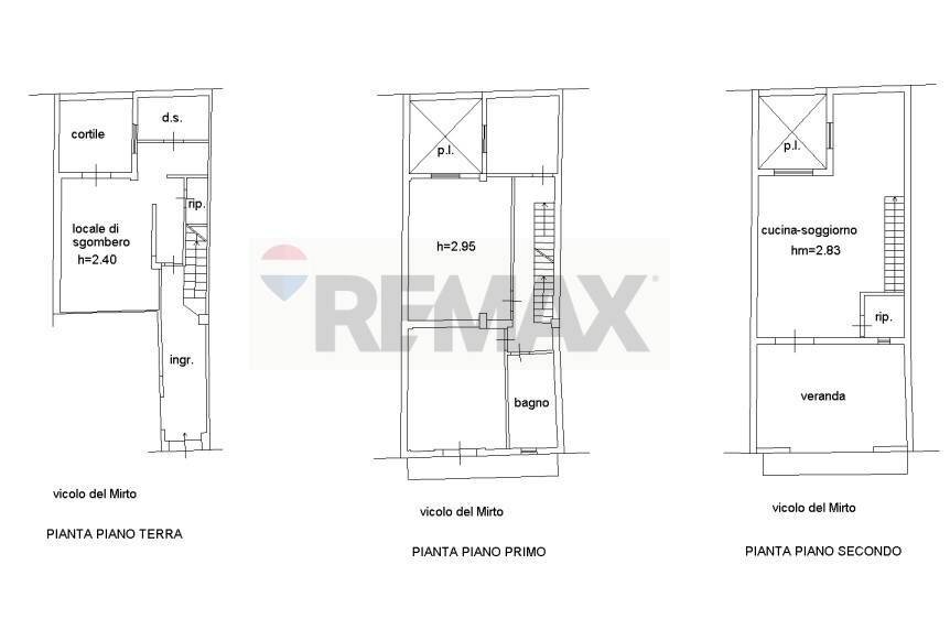 Pianta 2D - Casa indipendente Vicolo del Mirto
 
25, Siracusa - planimetria 1