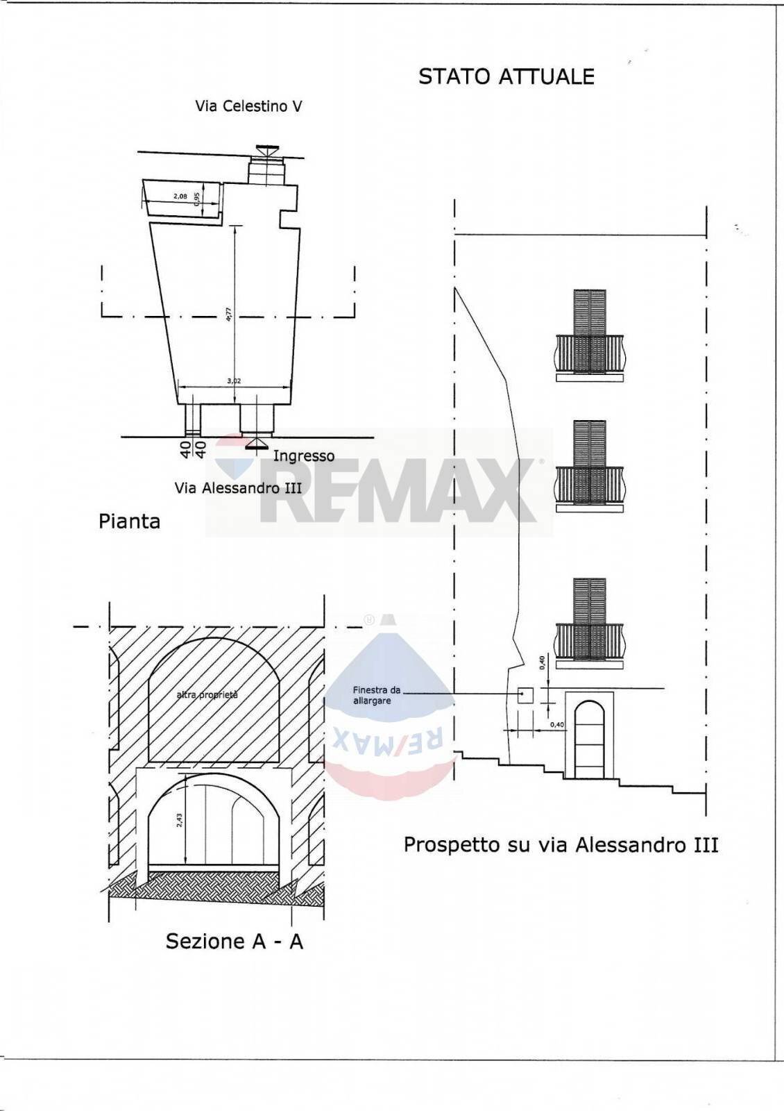 Pianta 2D - One-room apartment Via Alessandro III, Vieste - floor plans 1