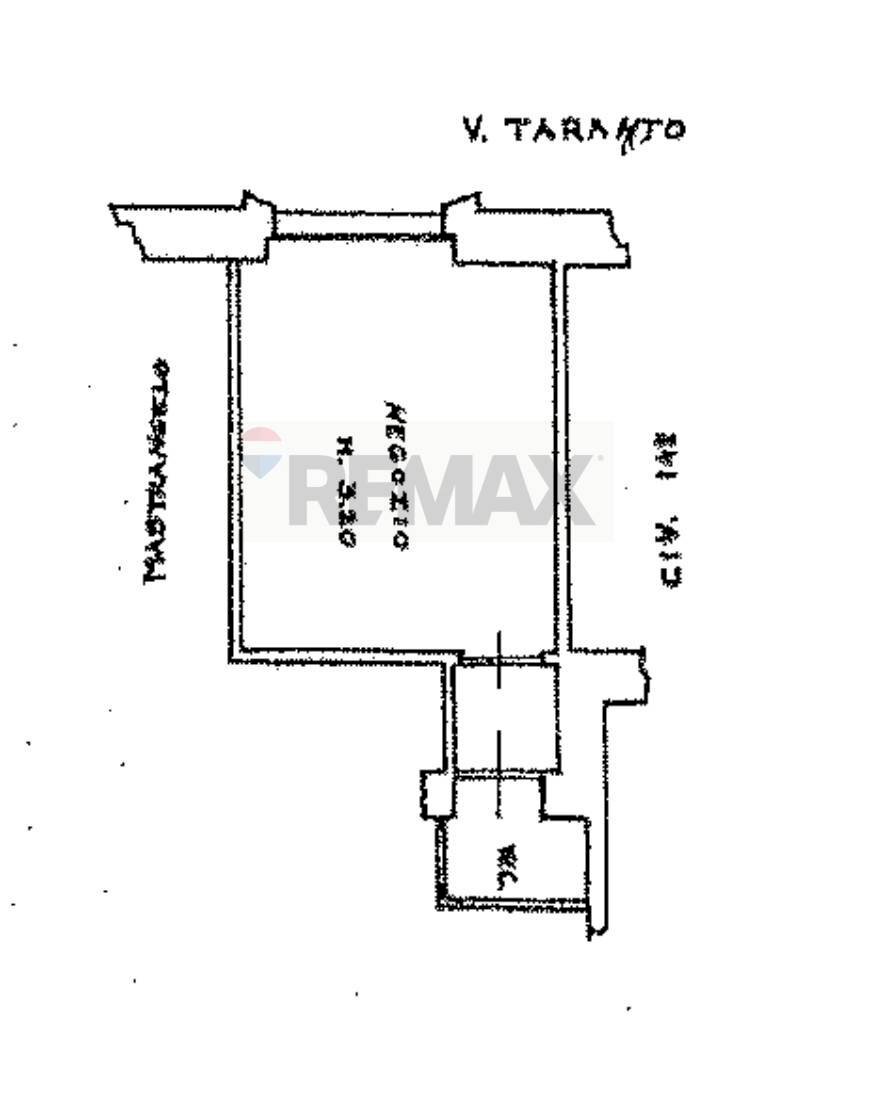 Pianta 2D - Commercial Premises Via Taranto
 
140, Roma - floor plans 1