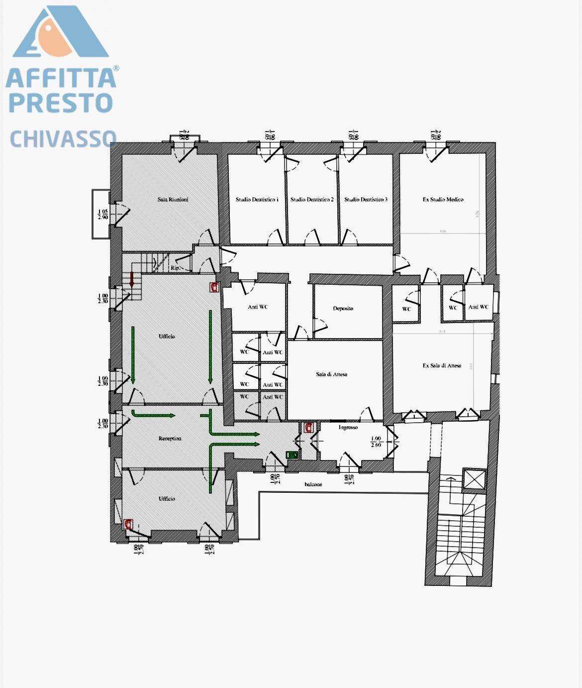 Foto 3 - Ufficio Via Torino, Chivasso - planimetria 1