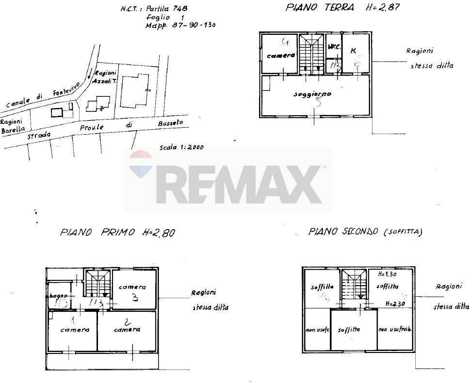 Pianta 2D abitazione - Casa semi indipendente strada provinciale per busseto
 
98, Fontevivo - planimetria 1