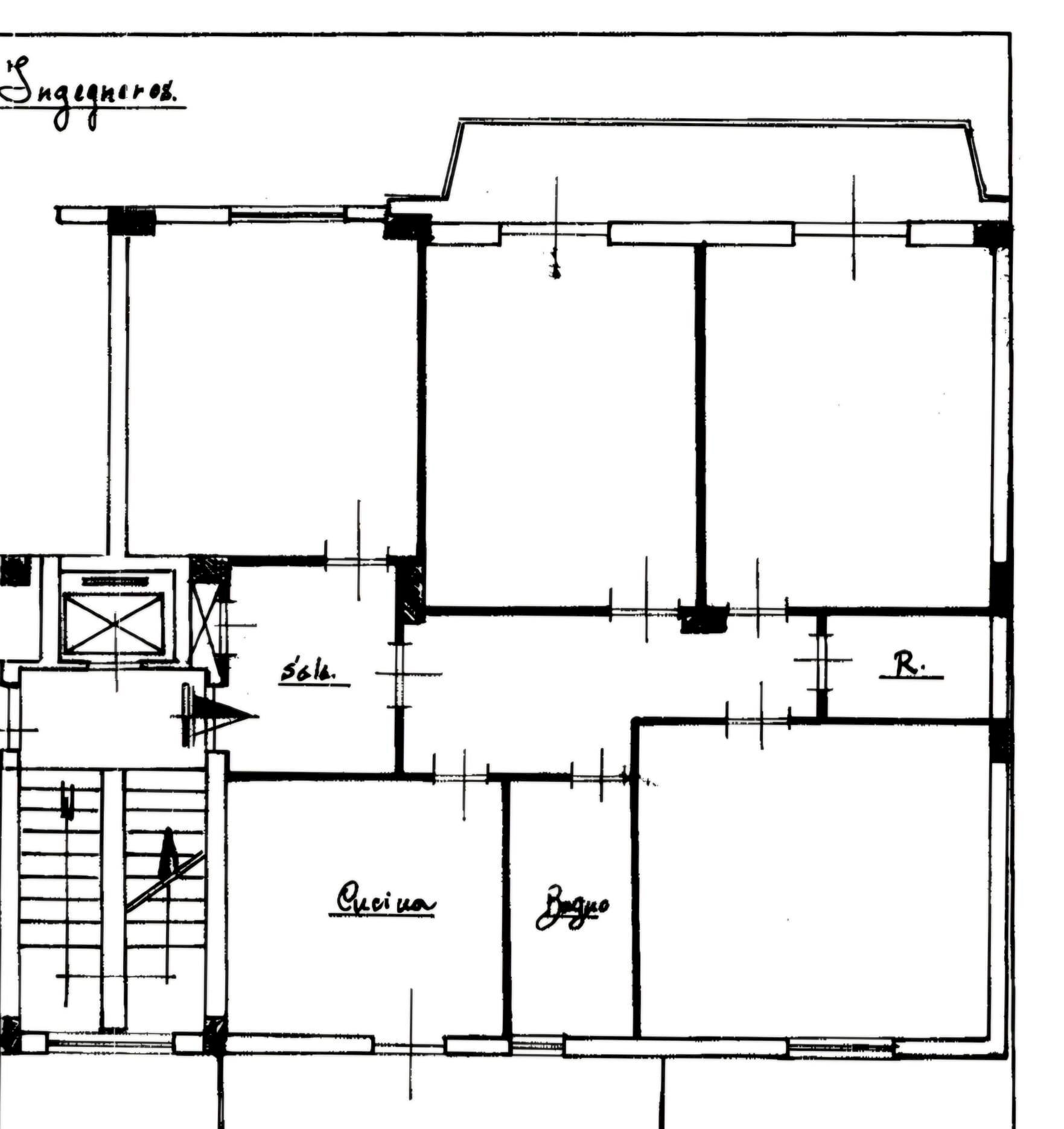 Foto 55 - Quadrilocale Via Giuseppe Ingegneros
 
96, Palermo - planimetria 1