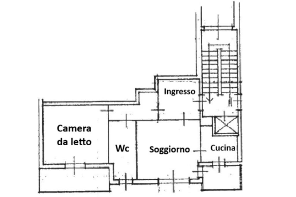 Three-room apartment Via Francesco Costa, Saluzzo - floor plans 1
