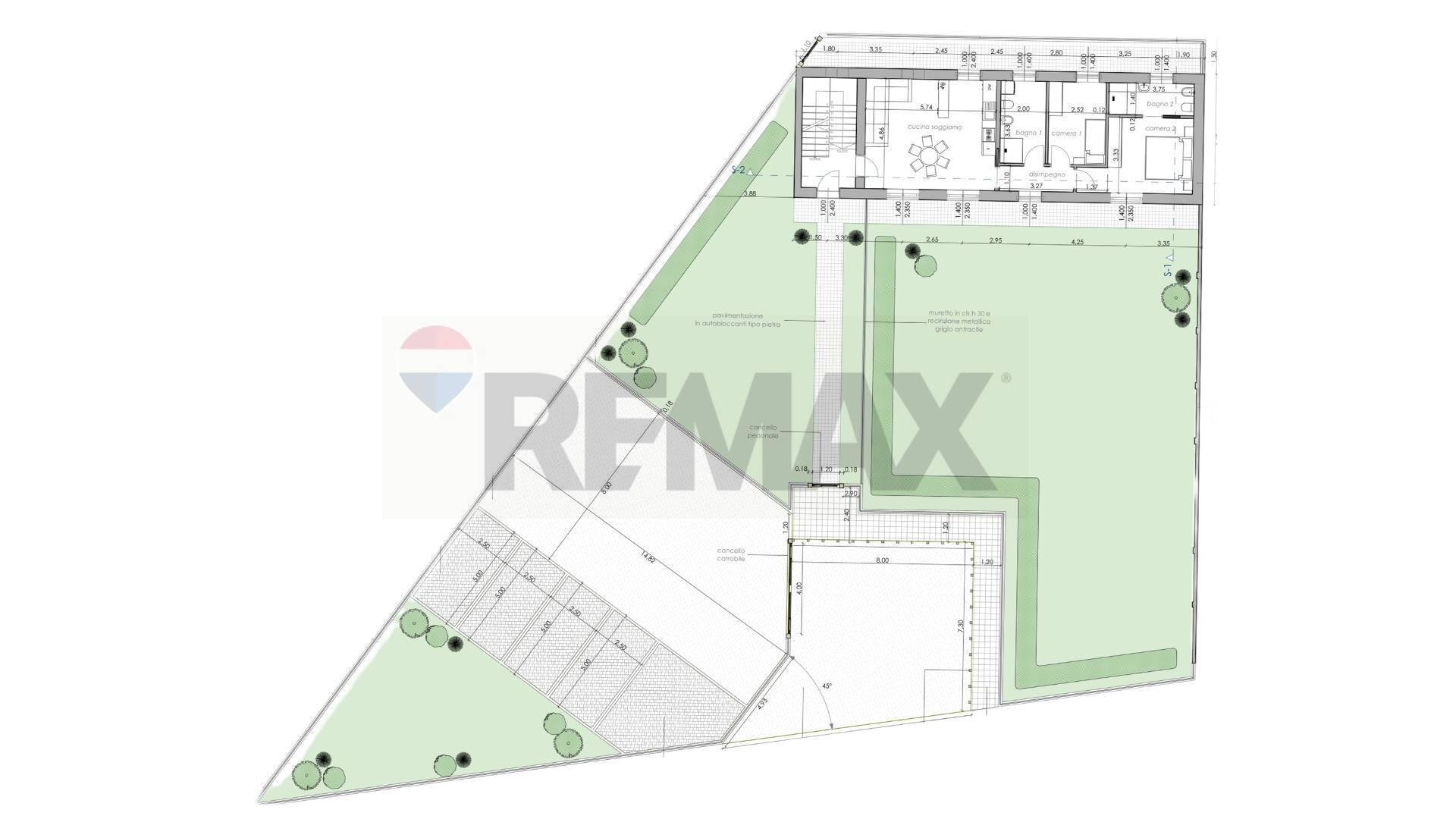 Pianta 2D - Three-room apartment Via Verdi
 
32, Samarate - floor plans 1