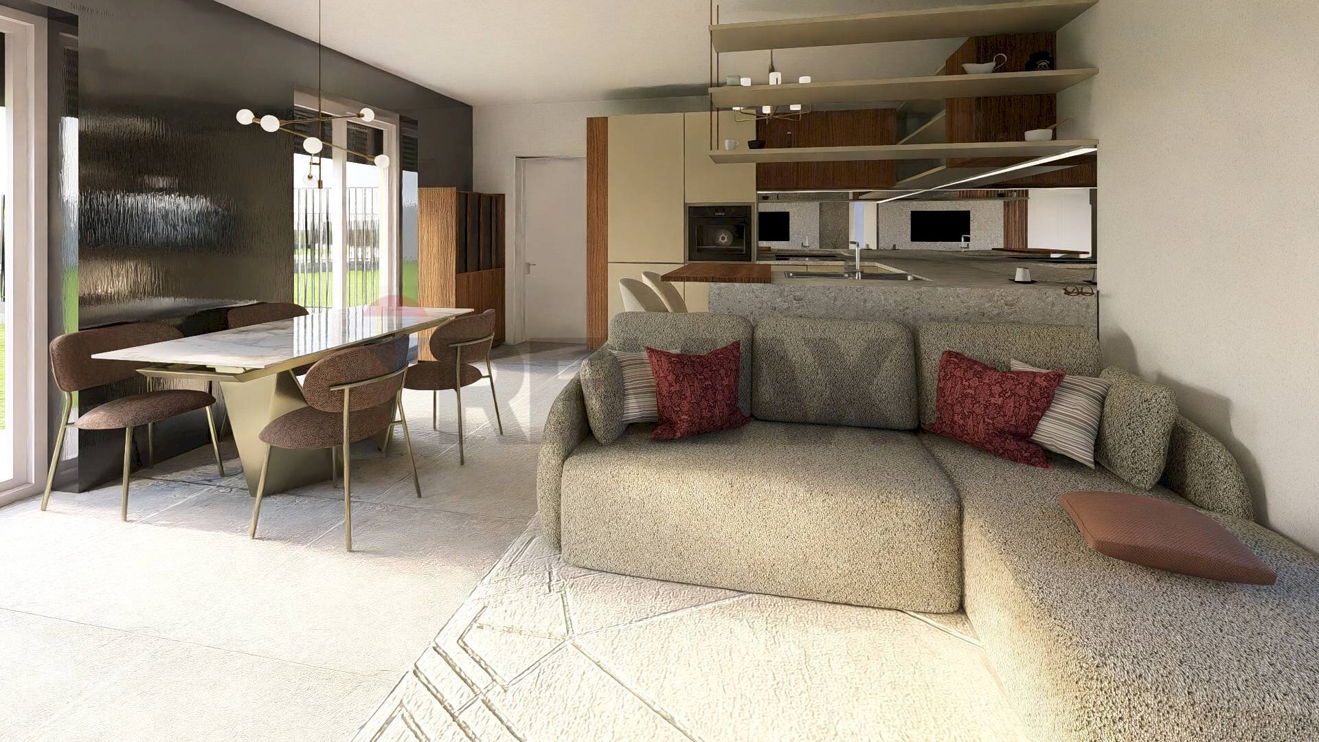 Sala da pranzo - Trilocale Via Verdi
 
32, Samarate - foto 3