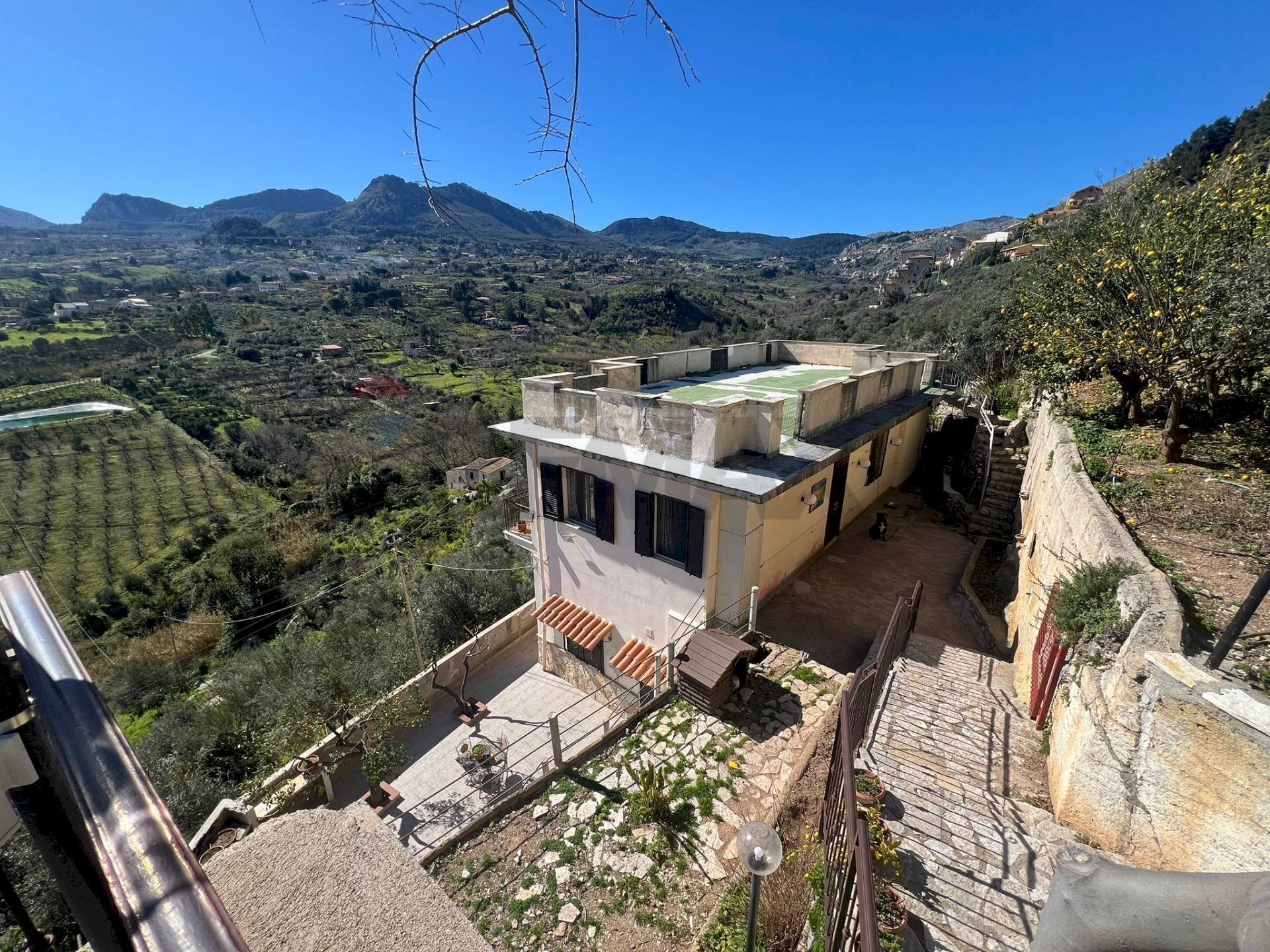 Vista delle montagne - Casa semi indipendente S.S. 186 KM 13, Monreale - foto 2