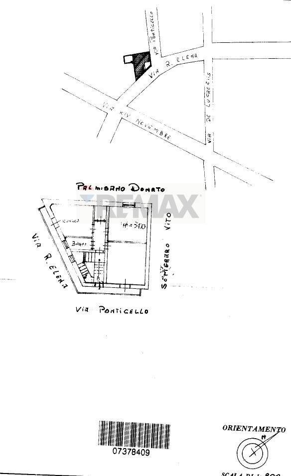 Pianta 2D - Trilocale Via Ponticello
 
16, Crispiano - planimetria 1