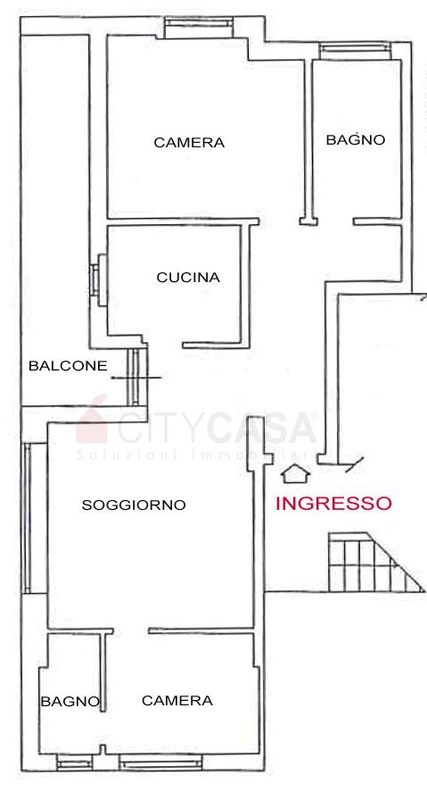 Foto 30 - Three-room apartment Roma - floor plans 1