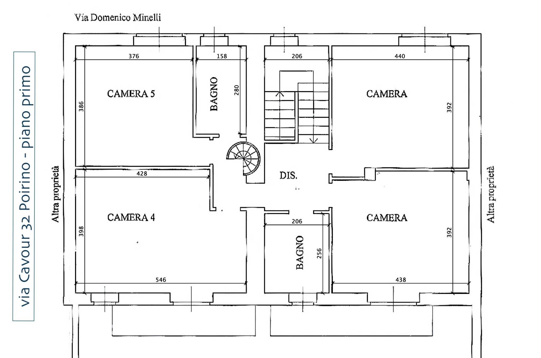 Villa via Camillo Benso di Cavour, 32, Poirino - floor plans 1