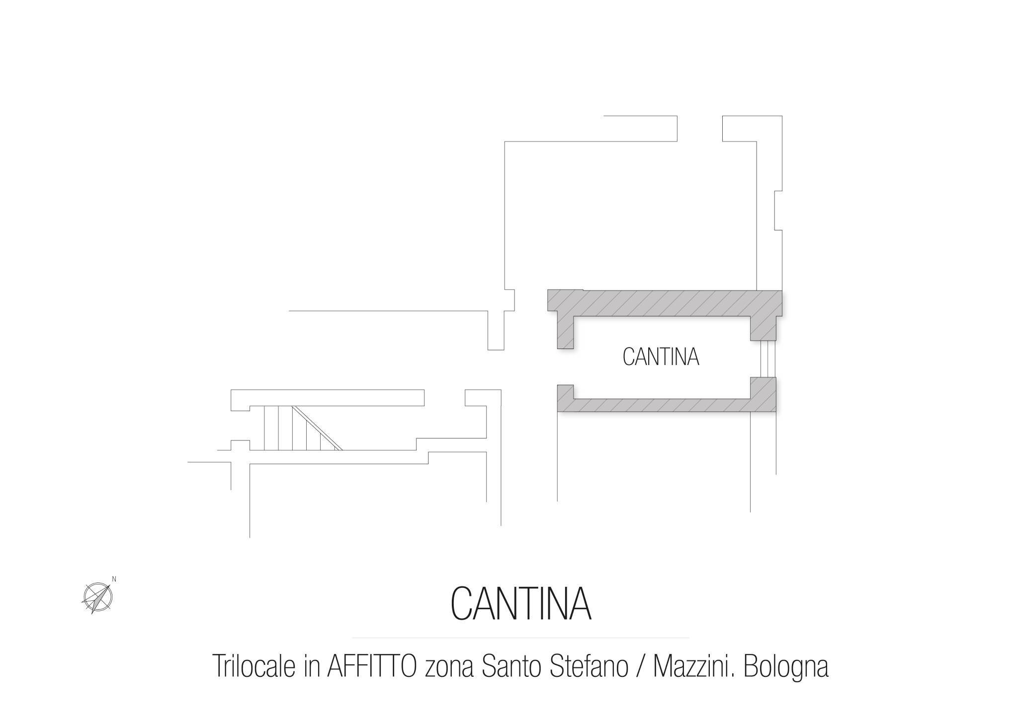 Three-room apartment via Carlo Sigonio, Bologna (neighborhood Murri) - floor plans 1