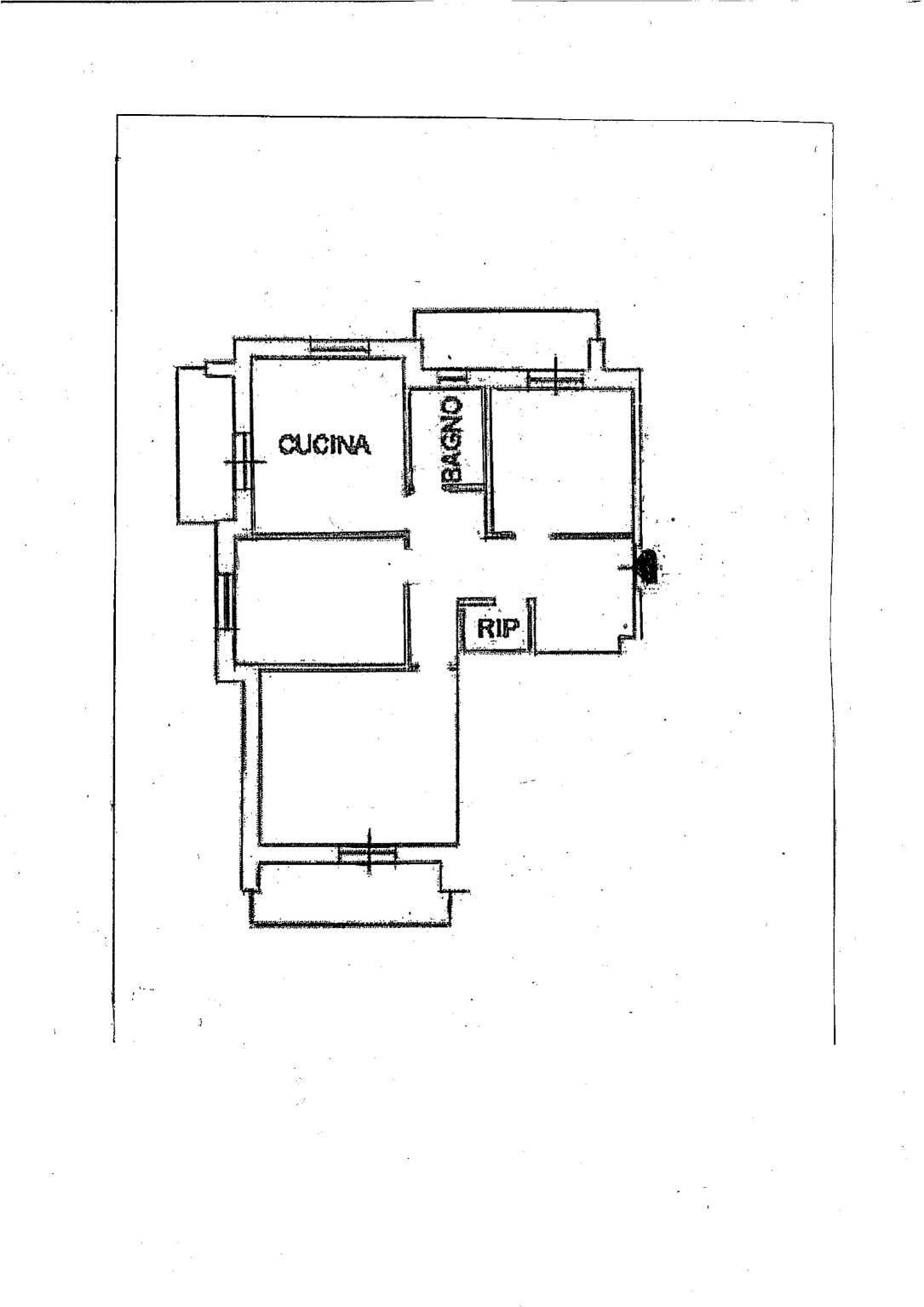 Three-room apartment viale A Pino Sottano, Genova (neighborhood Molassana) - floor plans 1
