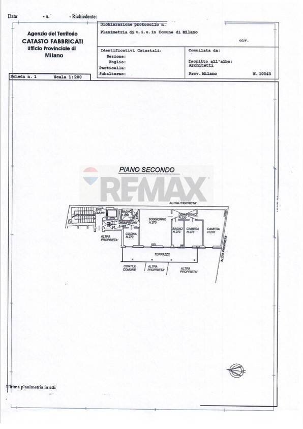 Pianta 2D - Three-room apartment Corso San Gottardo
 
7, Milano - floor plans 1