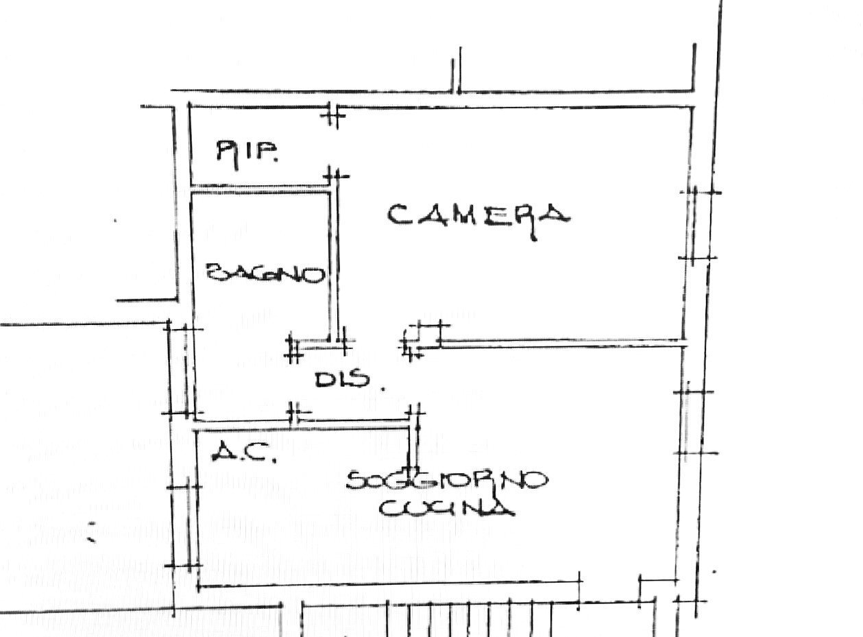 Bilocale via Saletto, Bentivoglio - planimetria 1