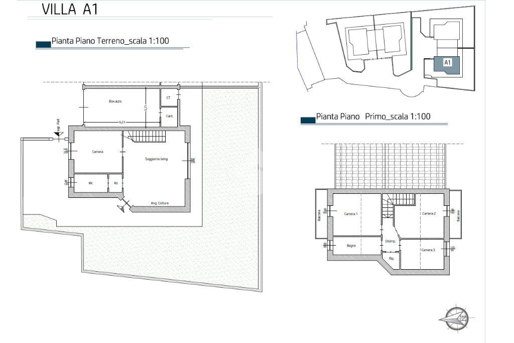 Villa Via Santa Maria, Givoletto - planimetria 1