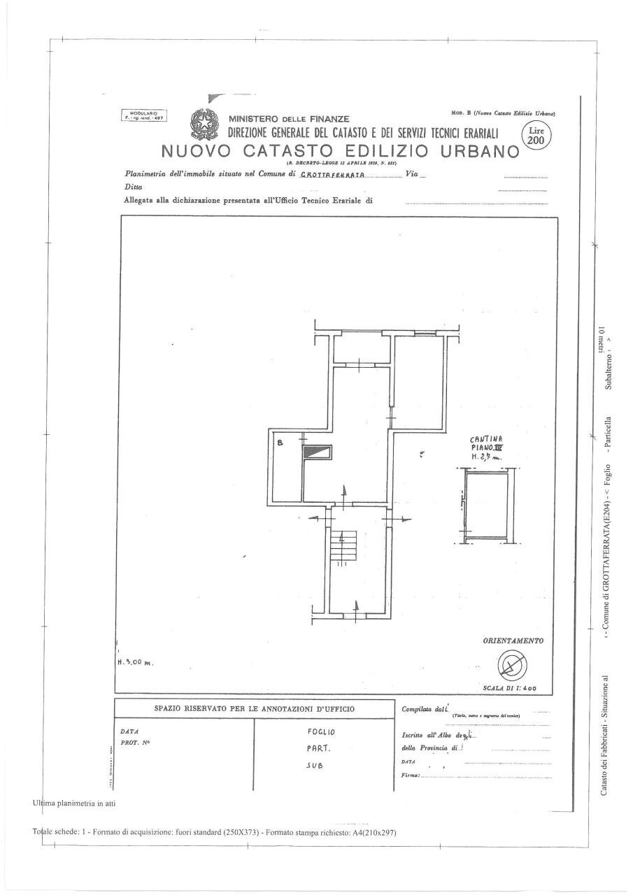 SKM_C250i26022310341.jpg - Appartamento Via Suor Giuseppina Vannini 21, Grottaferrata - planimetria 1