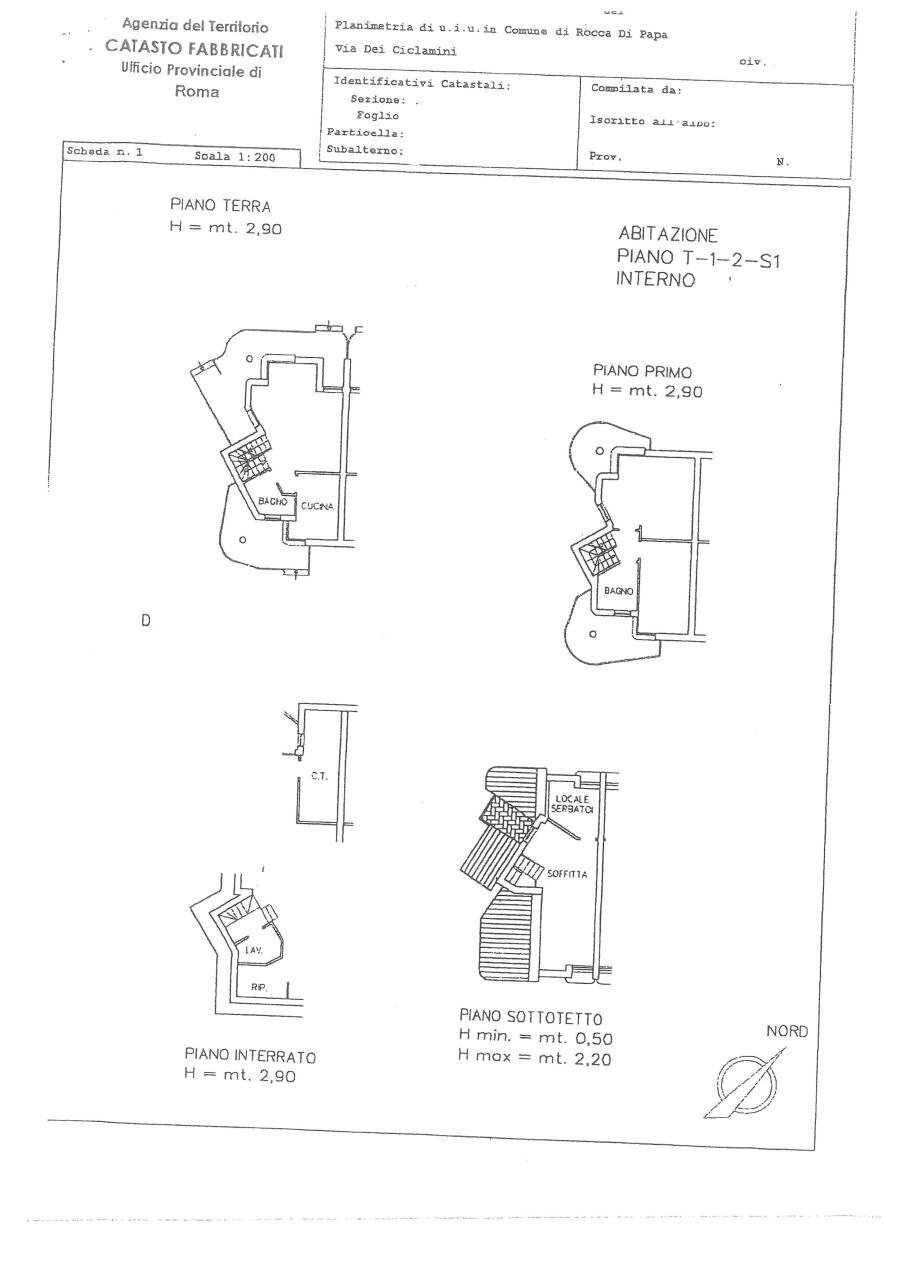 SKM_C250i26021011010.jpg - Casa indipendente Via dei Ciclamini 25b, Rocca di Papa - planimetria 1