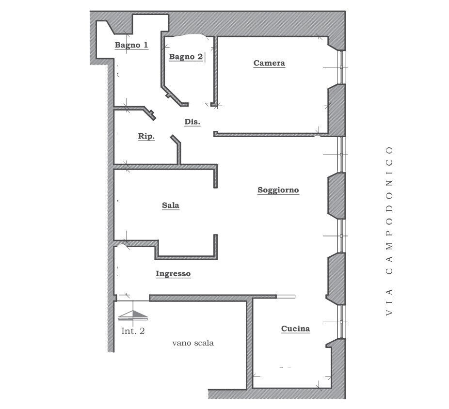 1.jpg - Appartamento all'asta Via Giovanni Battista Campodonico 60, Lavagna - planimetria 1