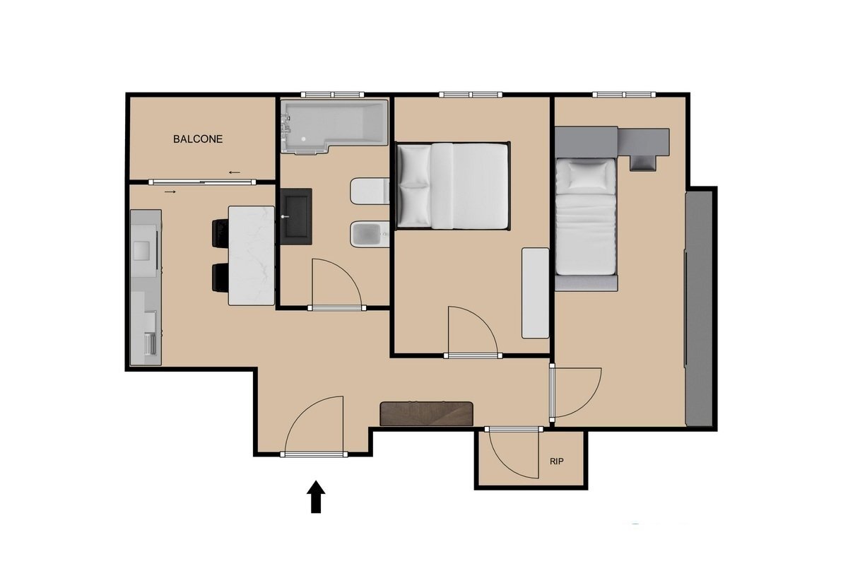 Piantina - Trilocale Via Chiappino, Savona - planimetria 1