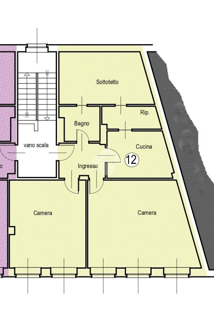 Bilocale Via Torino, San Francesco al Campo - planimetria 1