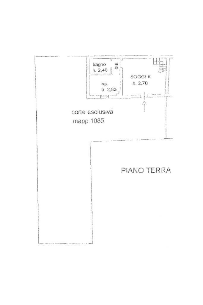 Bilocale Via Gervasi, Ravenna (zona Castiglione di Ravenna) - planimetria 1