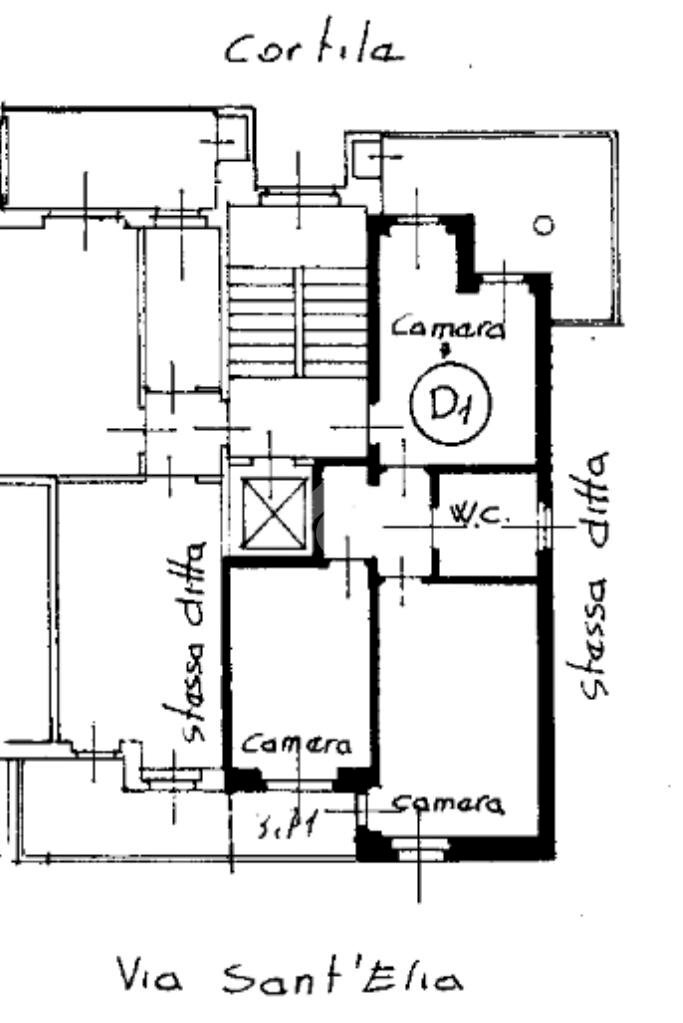 Trilocale Via Antonio Sant'Elia, Torino (zona Falchera) - planimetria 1