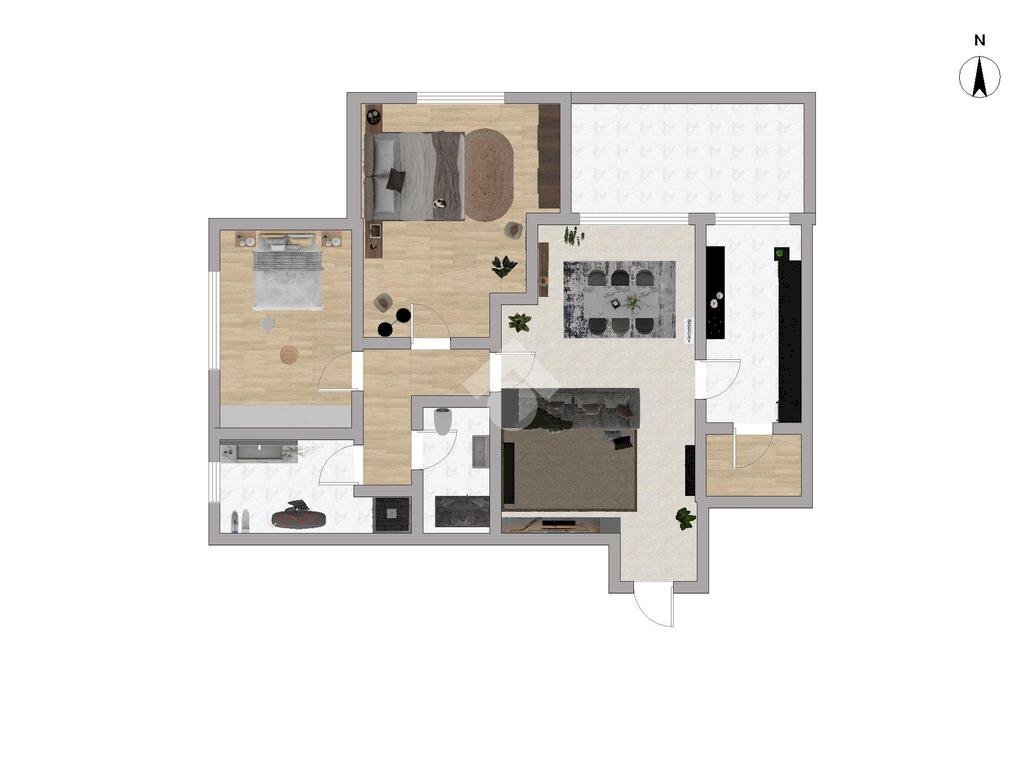 Trilocale Via Francesco Gonin, Milano (zona Lorenteggio) - planimetria 1