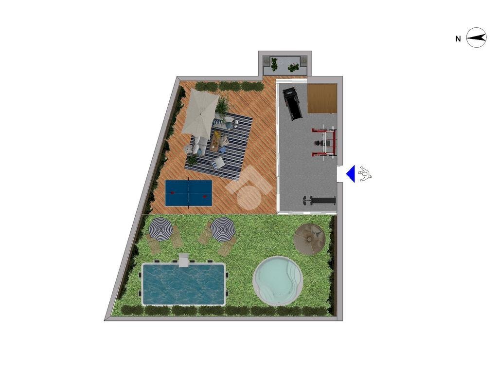 Three-room apartment Via Magolfa, Milano - floor plans 1