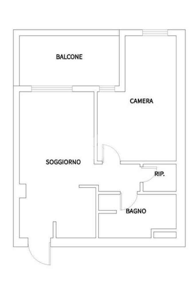 Bilocale Viale Giovanni Suzzani, Milano (zona Bicocca) - planimetria 1