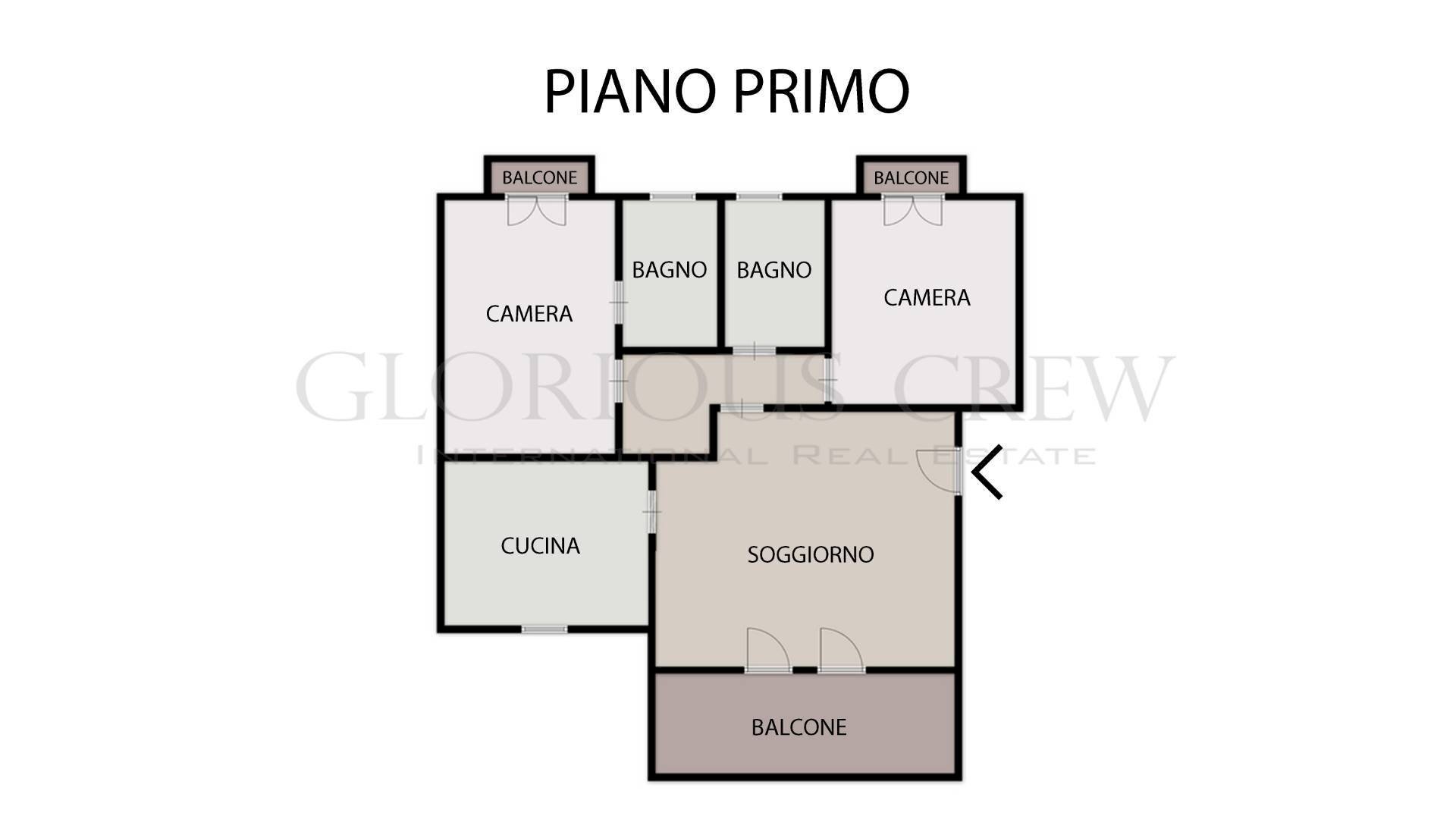 Foto 24 - Trilocale Corso Zanardelli, Pisogne - planimetria 1