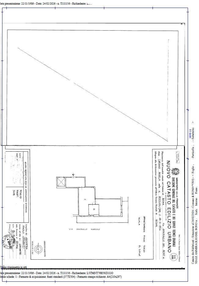 Foto 14 - Two-room apartment via ammiraglio del bono, Roma - floor plans 1