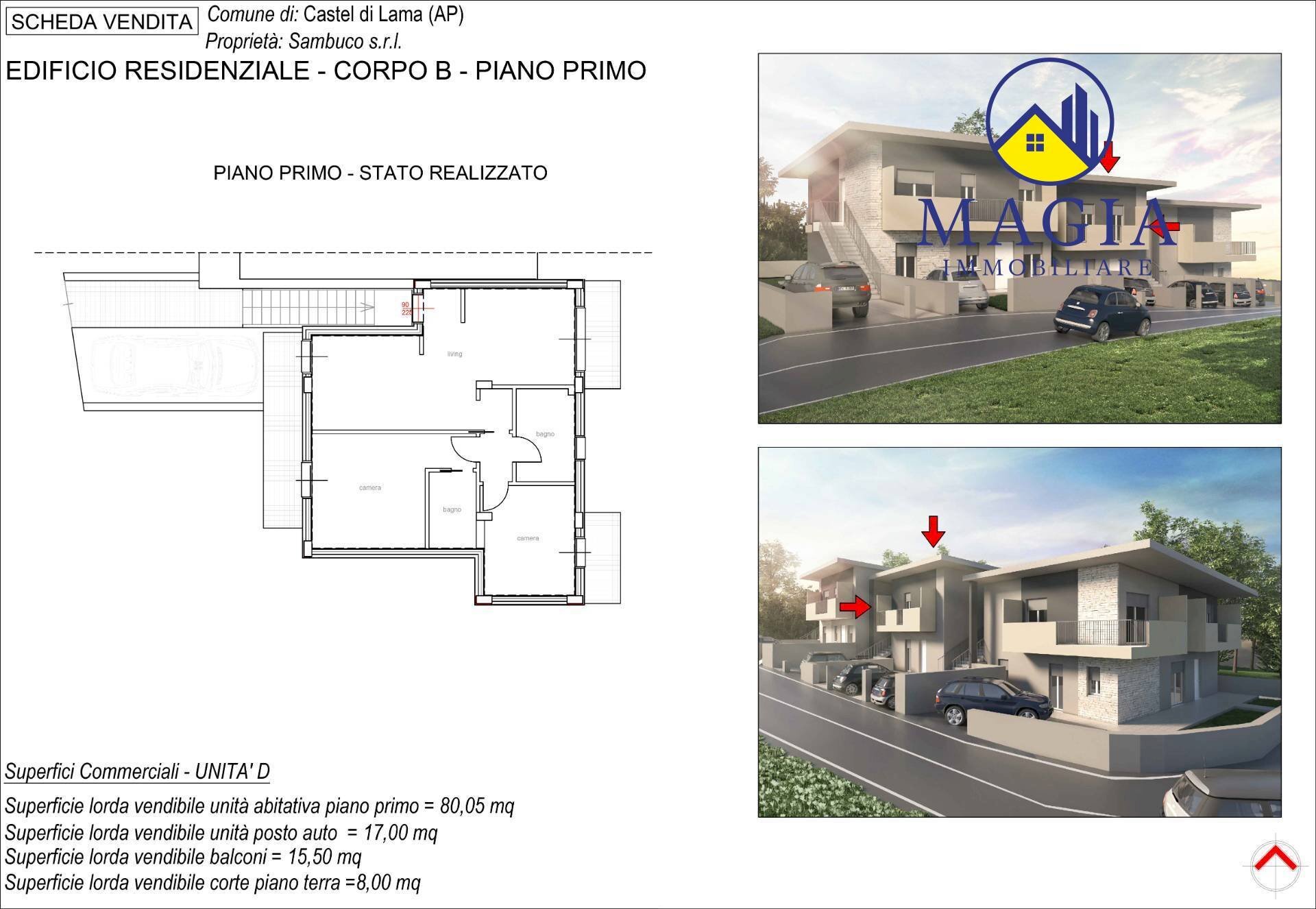 Foto 8 - Appartamento 18, Castel di Lama - planimetria 1