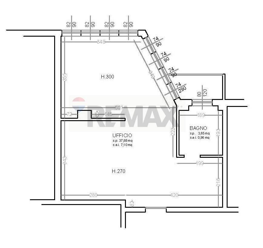 Pianta 2D - Loft Baluardo La Marmora
 
19, Novara - planimetria 1