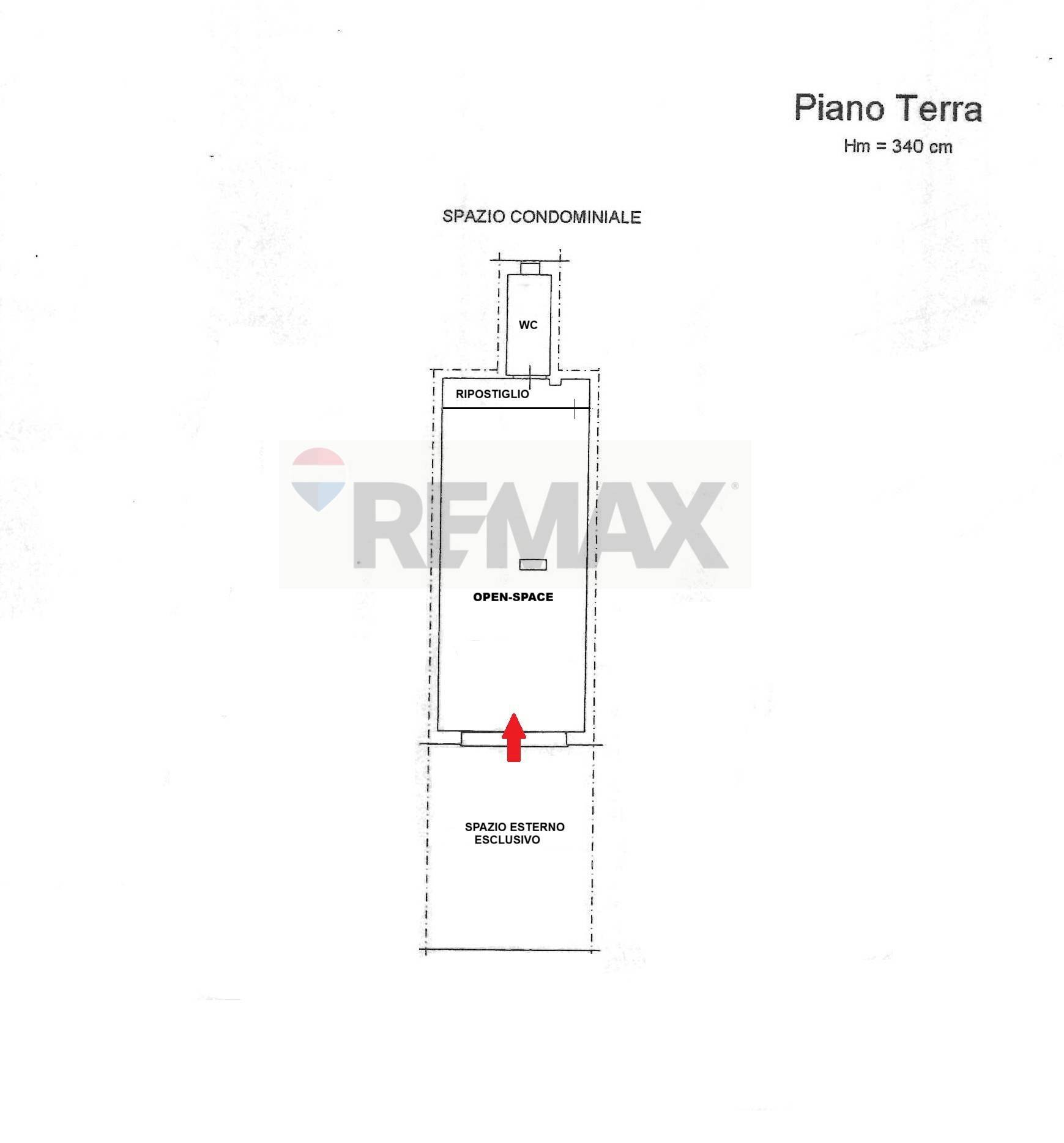 Pianta 2D - Commercial Premises Via Umberto Giordano
 
134, Palermo - floor plans 1