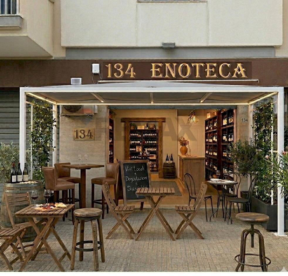 Ipotesi di arredo per spazio esterno Enoteca - Commercial Premises Via Umberto Giordano
 
134, Palermo - photo 1