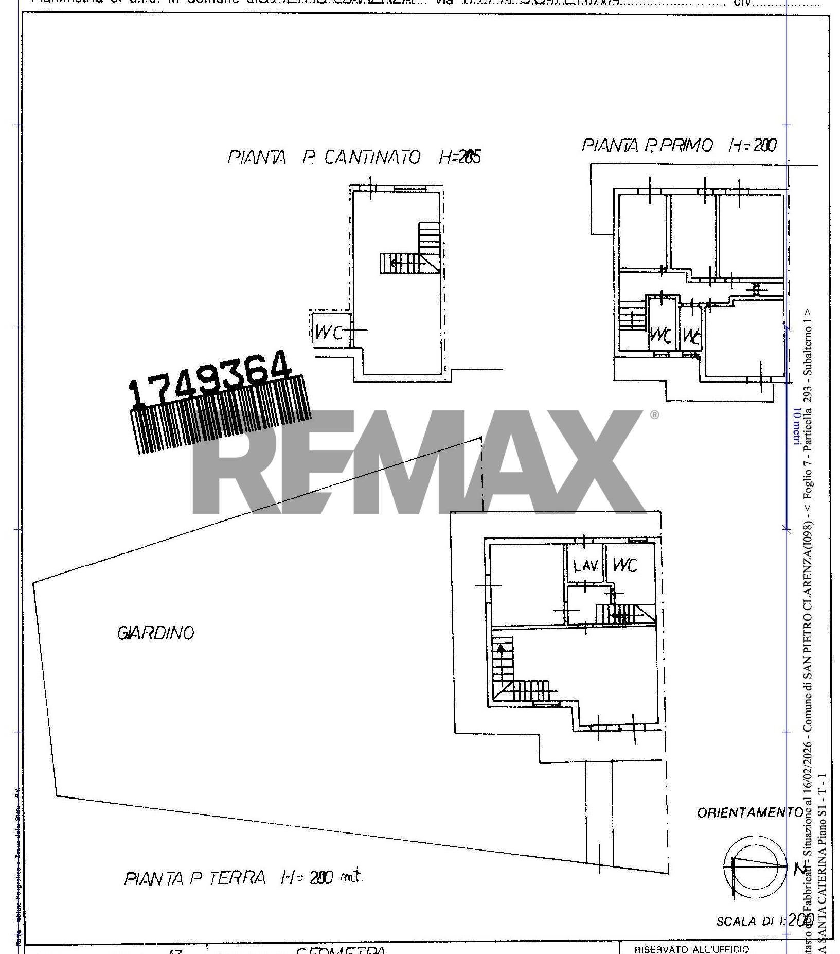 Pianta 2D - Villa a Schiera Via Santa Caterina
 
68, San Pietro Clarenza - planimetria 1