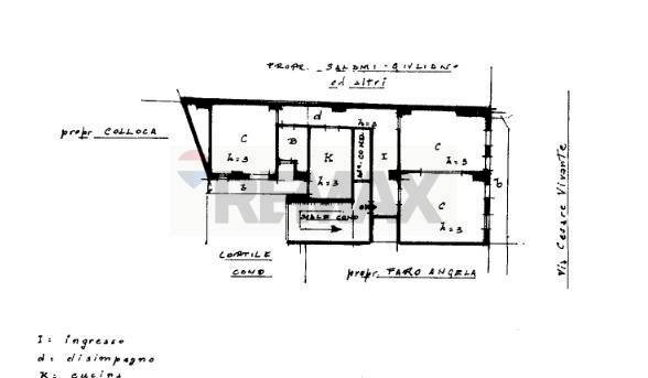 Pianta 2D - Appartamento Via Cesare Vivante
 
31, Catania - planimetria 1